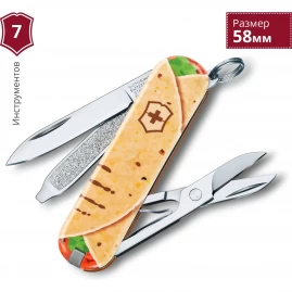 Нож-брелок VICTORINOX CLASSIC MEXICAN TACOS 0.6223.L1903 Нож-брелок VICTORINOX CLASSIC MEXICAN TACOS 0.6223.L1903