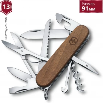 Нож VICTORINOX HUNTSMAN WOOD 1.3711.63 Нож VICTORINOX HUNTSMAN WOOD 1.3711.63